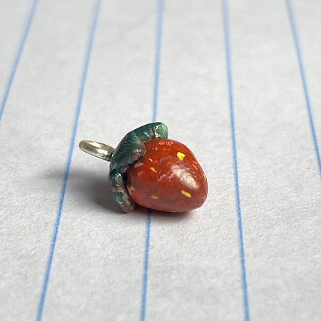 Tiny Strawberry Charm